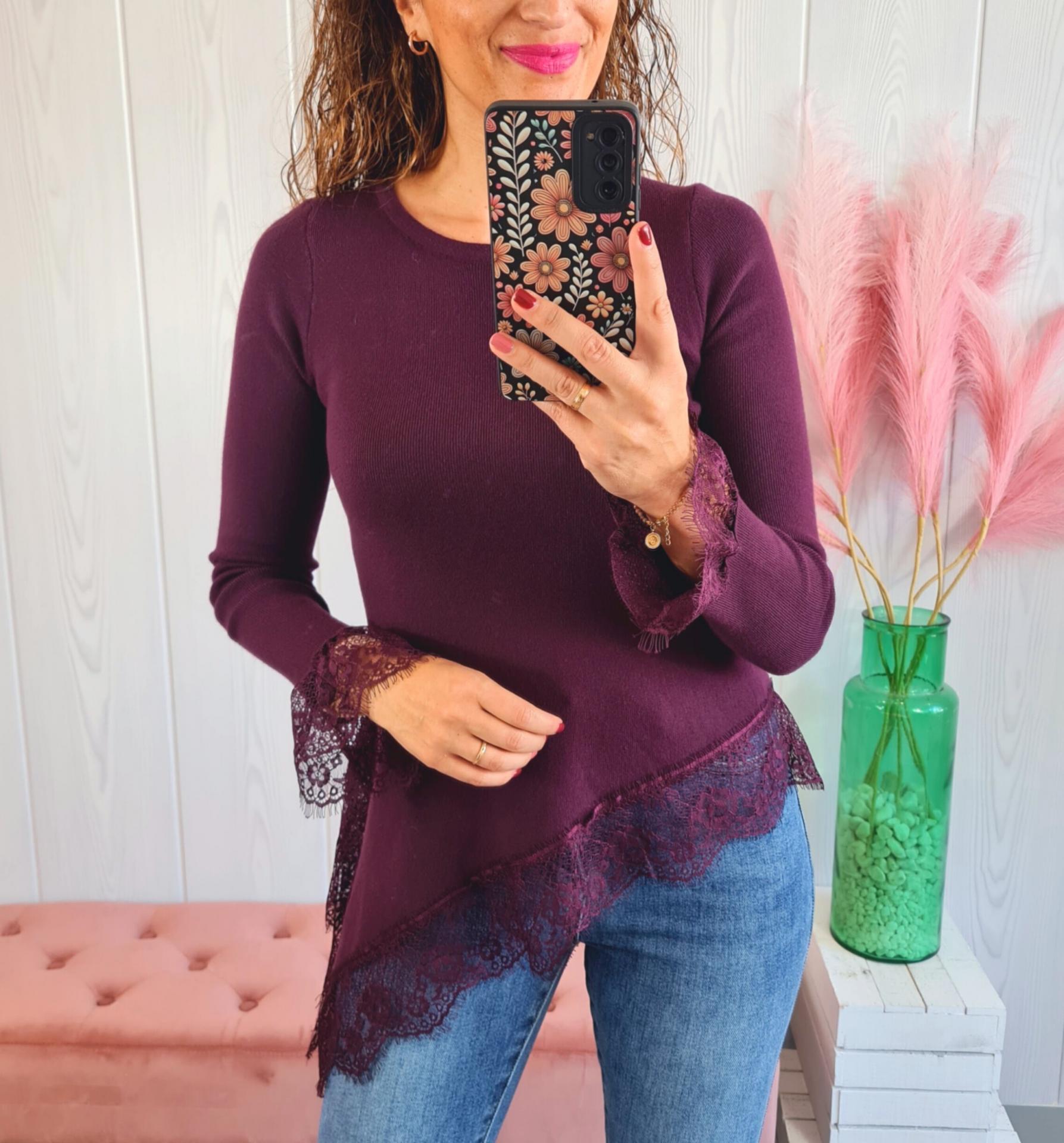 Jersey Puntilla Vino