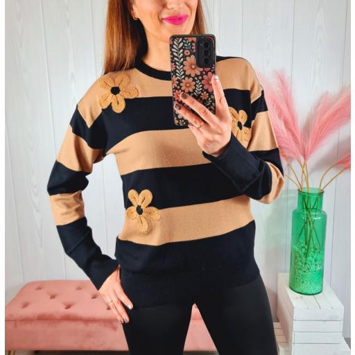 Jersey Rayas Flores [3]