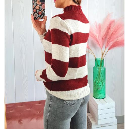 Jersey Rayas Granate [2]