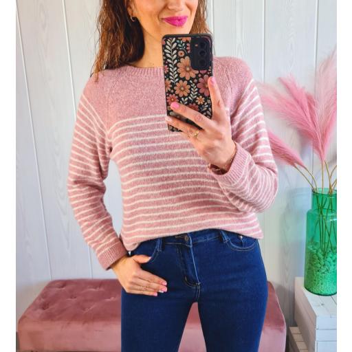 Jersey Rayas Rosas