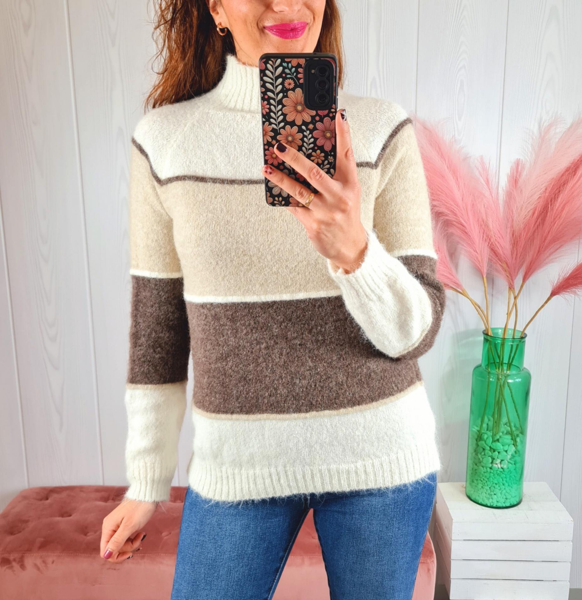 Jersey Tricolor Beige