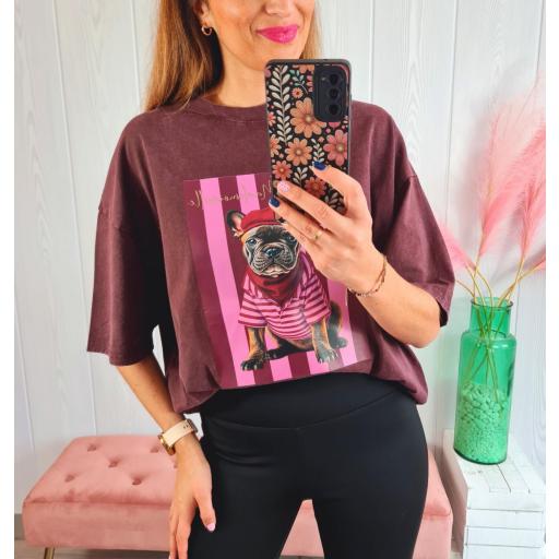 Maxi Camiseta Perro Vino [1]