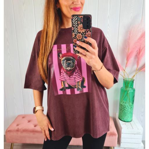 Maxi Camiseta Perro Vino [0]