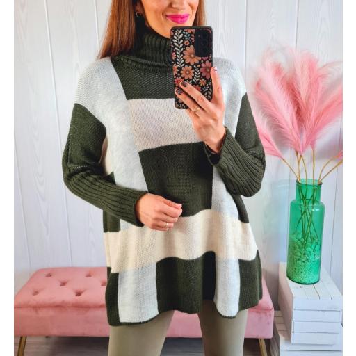 Maxi Jersey Cuadros Verdes [1]