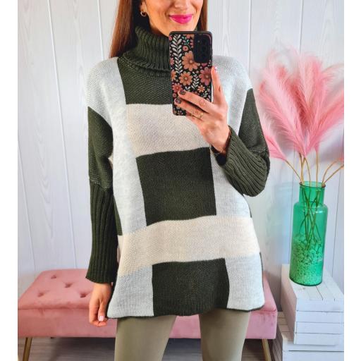 Maxi Jersey Cuadros Verdes [3]