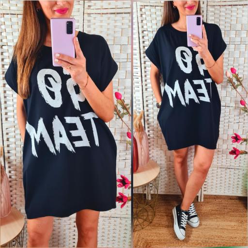 Maxi Vestido Team Negro [0]