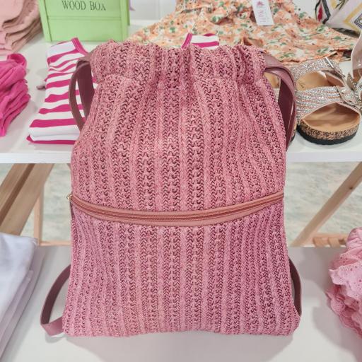 Mochila Rafia Rosa [0]