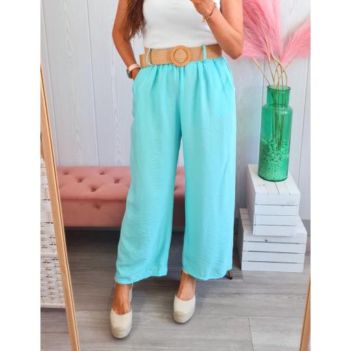 Pantalón Aguamarina Cinturón [2]