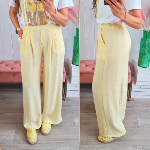 Pantalón Fluido Amarillo [0]