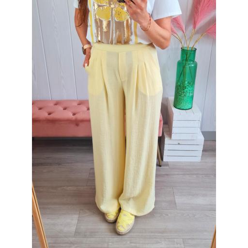 Pantalón Fluido Amarillo [1]