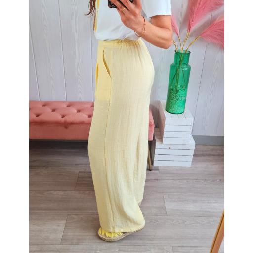 Pantalón Fluido Amarillo [2]