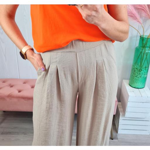 Pantalón Fluido Beige [1]