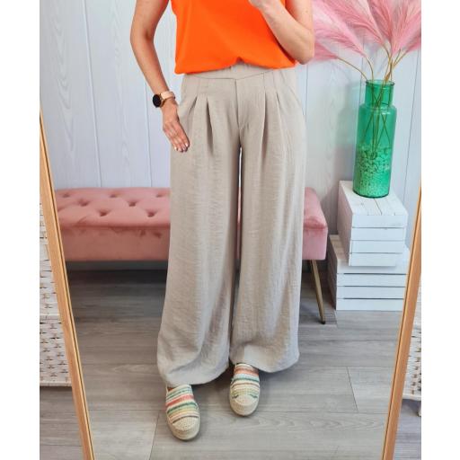 Pantalón Fluido Beige [2]