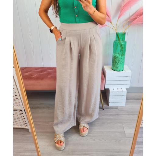 Pantalón Fluido Beige [1]
