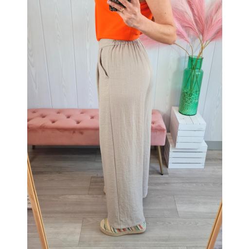Pantalón Fluido Beige [3]