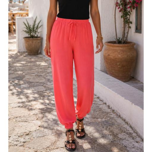 Pantalón Fluido Coral
