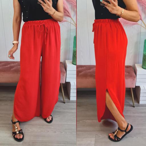 Pantalón Fluido Rojo