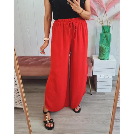 Pantalón Fluido Rojo [3]