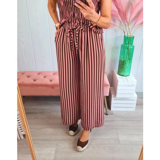 Pantalón Rayas Choco-Rosa [1]
