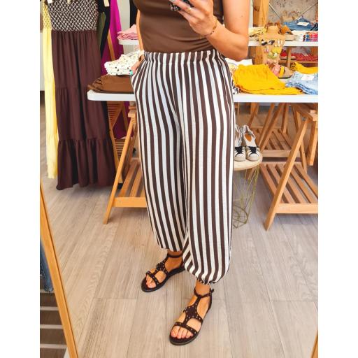 Pantalón Rayas Chocolate [1]