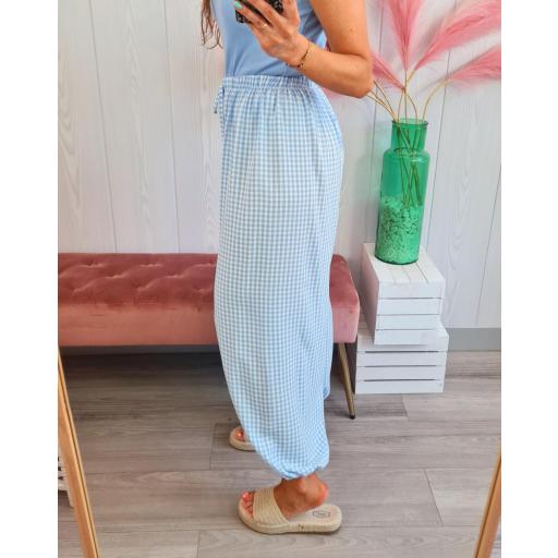 Pantalón Vichy Celeste [2]