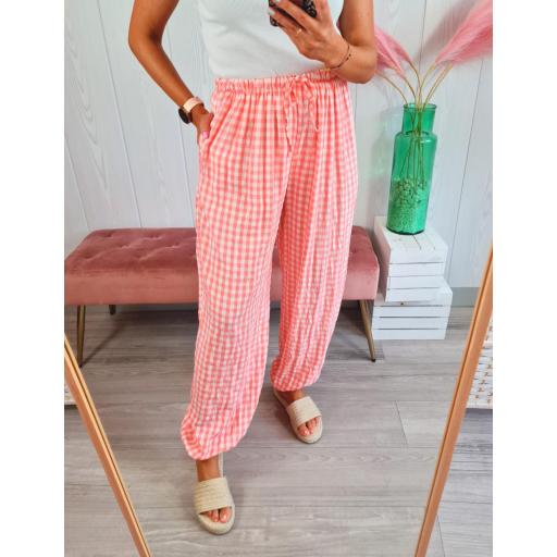 Pantalón Vichy Coral [1]