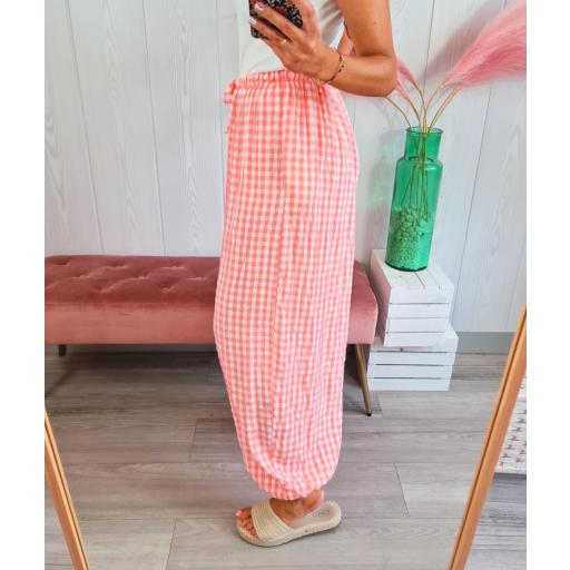 Pantalón Vichy Coral [2]