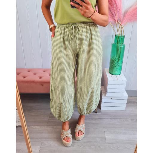 Pantalón Vichy Verde [1]