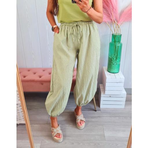 Pantalón Vichy Verde [3]