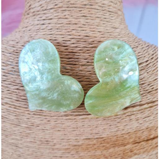 Pendientes Corazón Verde [0]