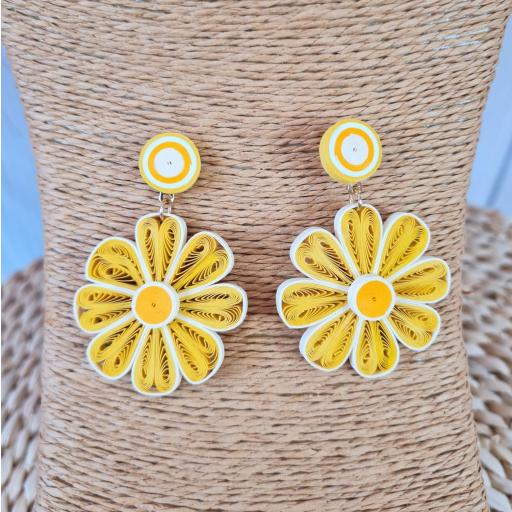 Pendientes Margaritas Amarillas [0]