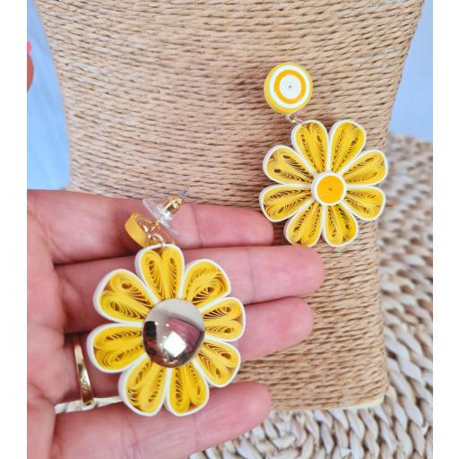Pendientes Margaritas Amarillas [1]