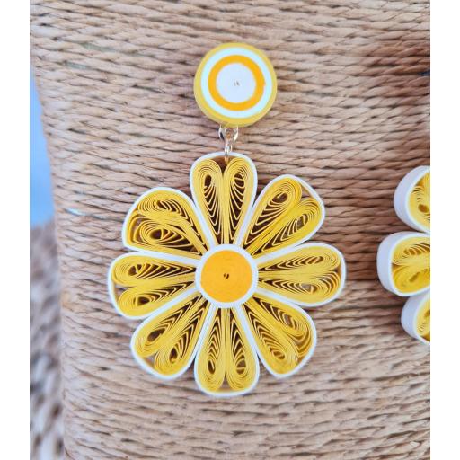 Pendientes Margaritas Amarillas [2]