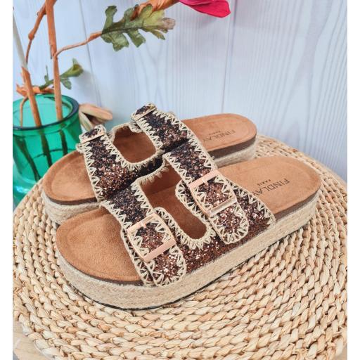 Sandalias Chocolate Brillo [1]