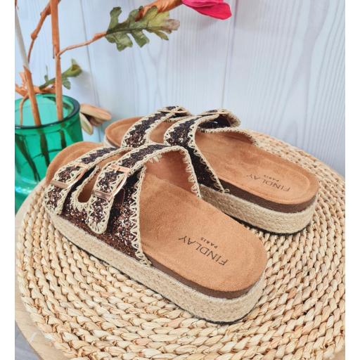 Sandalias Chocolate Brillo [2]