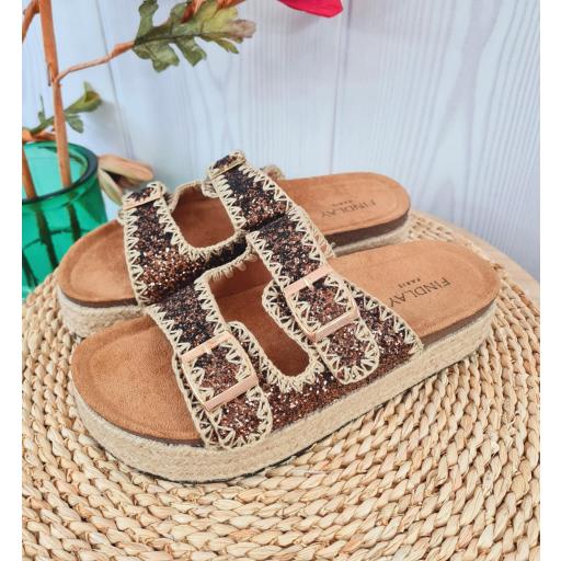 Sandalias Chocolate Brillo [3]