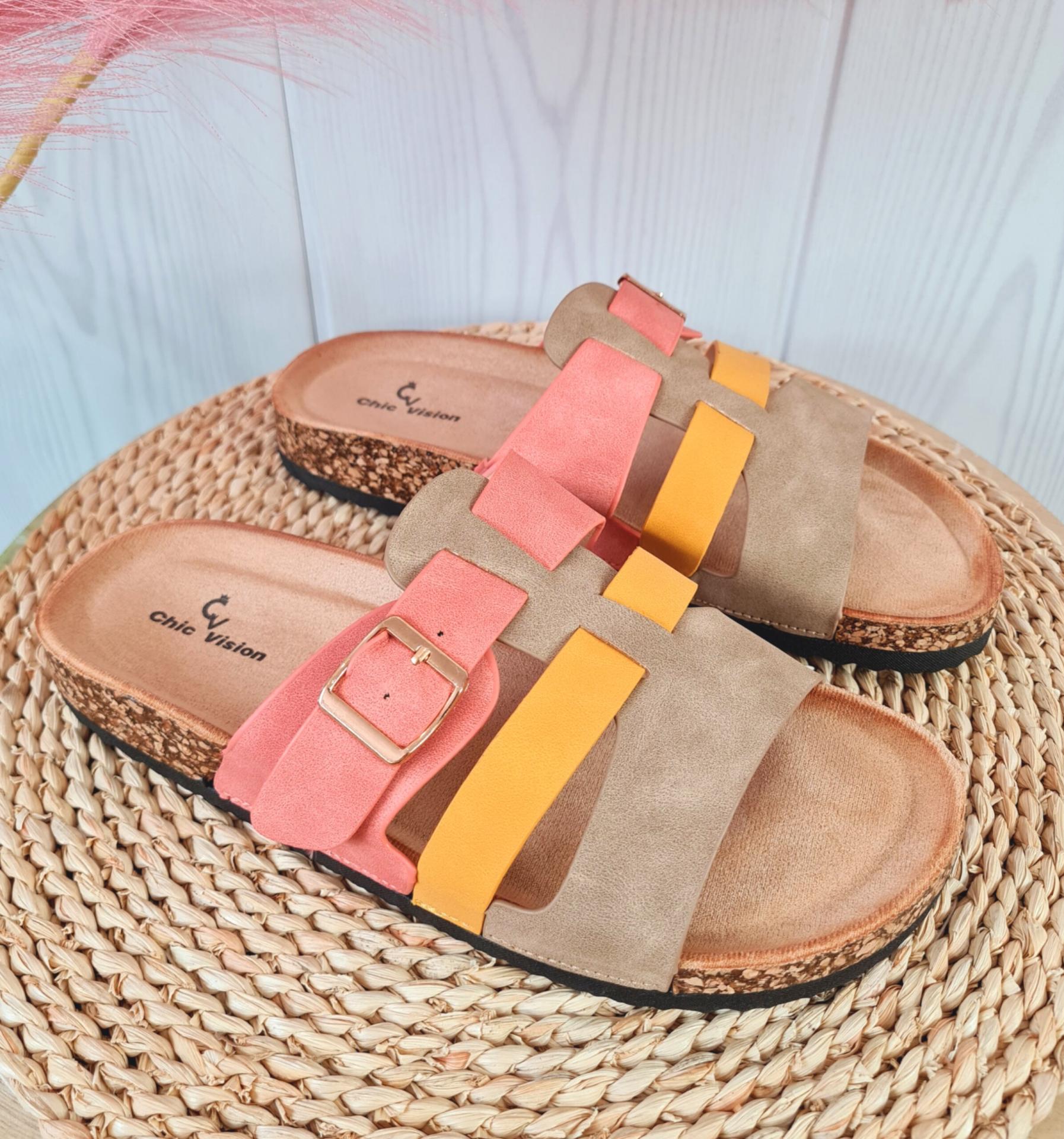 Sandalias Coral Hebilla