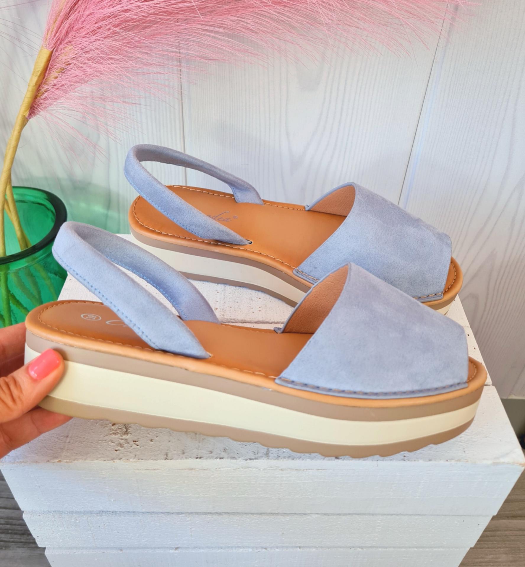 Sandalias Marta Azules