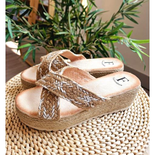 Sandalias Plataforma Beige [1]