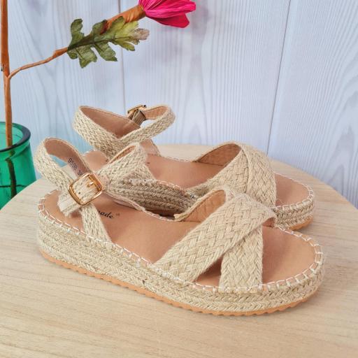 Sandalias Trenzadas Beige [1]