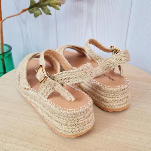 Sandalias Trenzadas Beige [2]