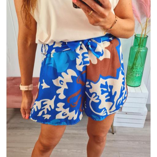 Short Azul Hojas [1]
