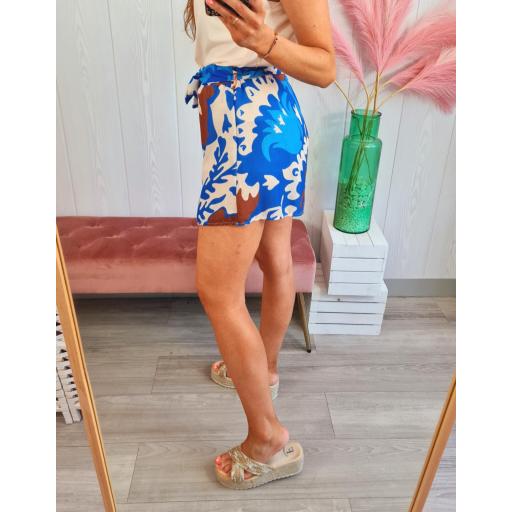 Short Azul Hojas [2]