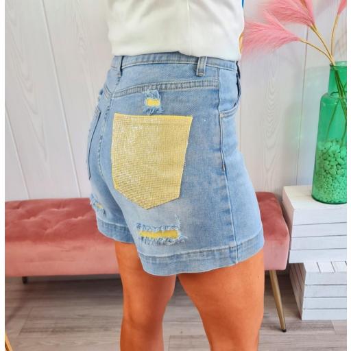Short Bolsillo Amarillo [2]