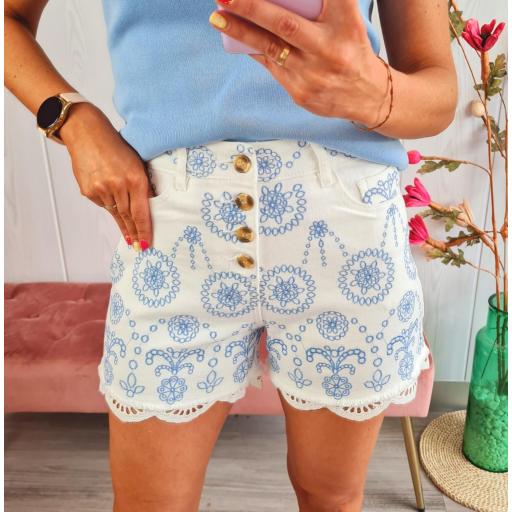 Short Bordado Azul [1]