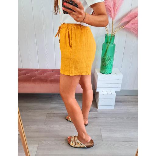 Short Mostaza Lino [2]