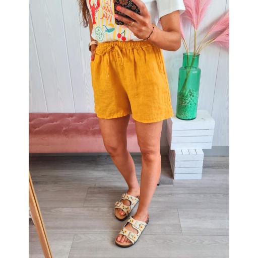 Short Mostaza Lino [3]