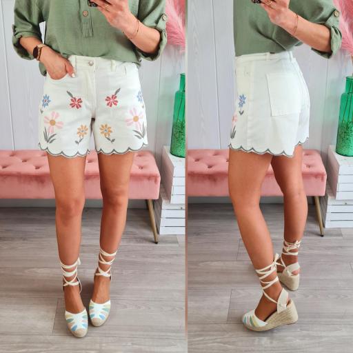 Short Ondas Bordados [0]