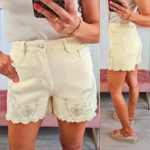 Short Palmeras Amarillo [0]