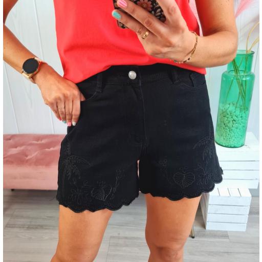 Short Palmeras Negro [2]